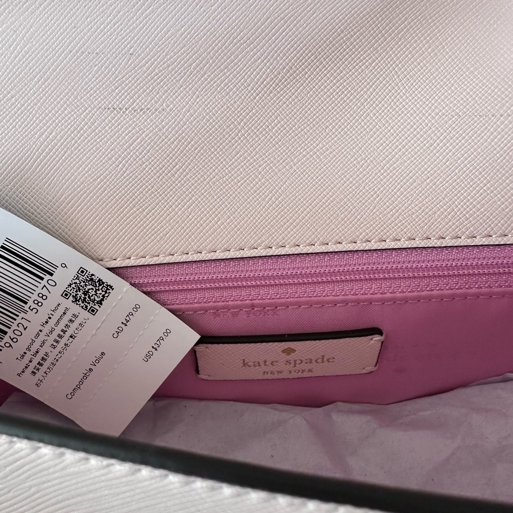 NWT rt$379 Kate Spade New York Pink Heart-Embellished Crossbody Bag - Picture 5 of 7